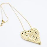 Golden Heart Necklace Long
