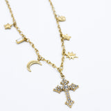 Stellar Cross Necklace