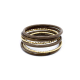 Mocha Gold Bangle Stack