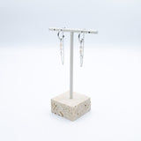 Pearl Drop Chain Earrings